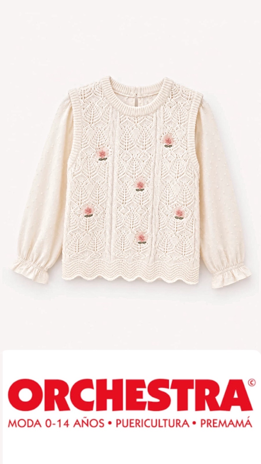 Pull maille fille