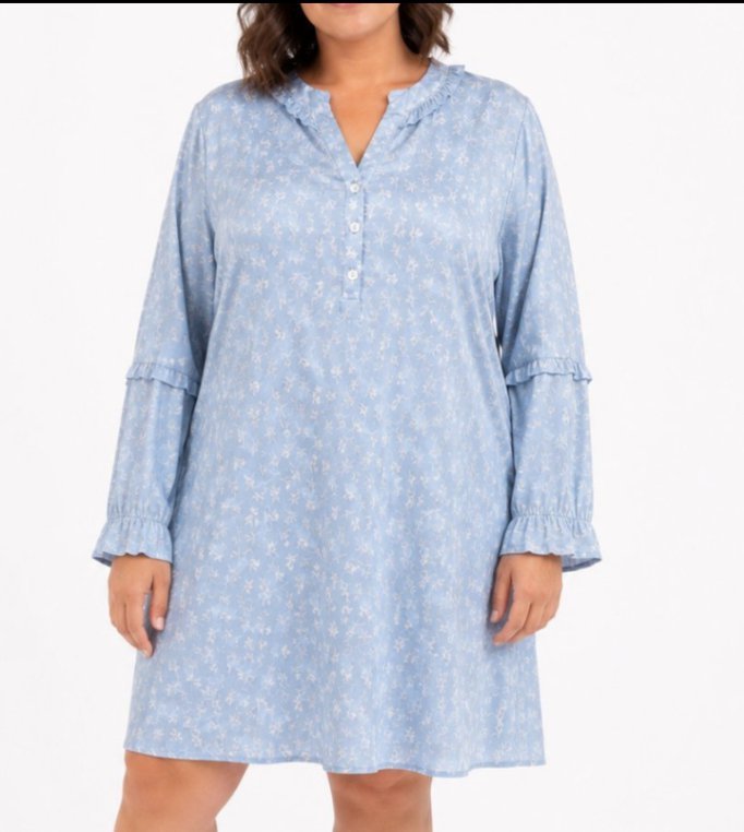Robe chemise florale 