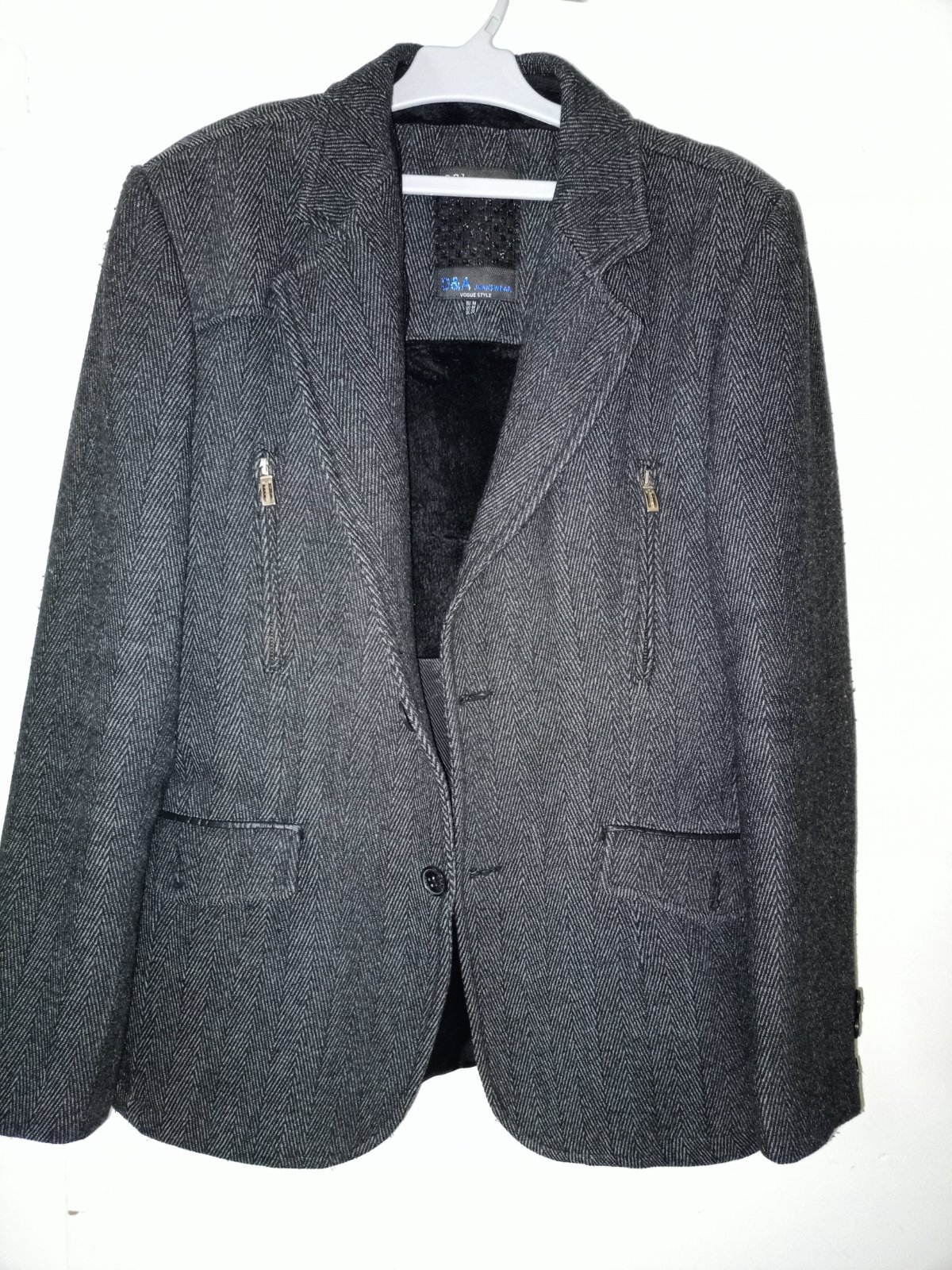 Manteau homme gris charbon 
