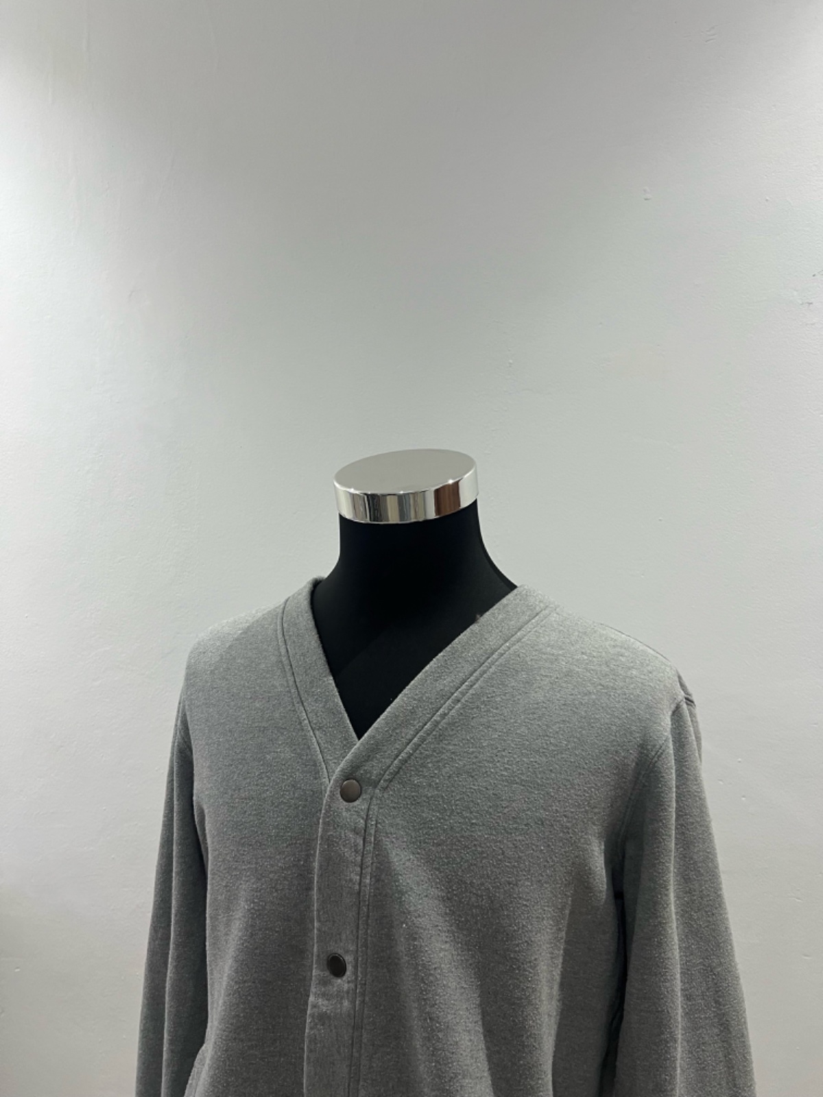 Gilet boutonné gris