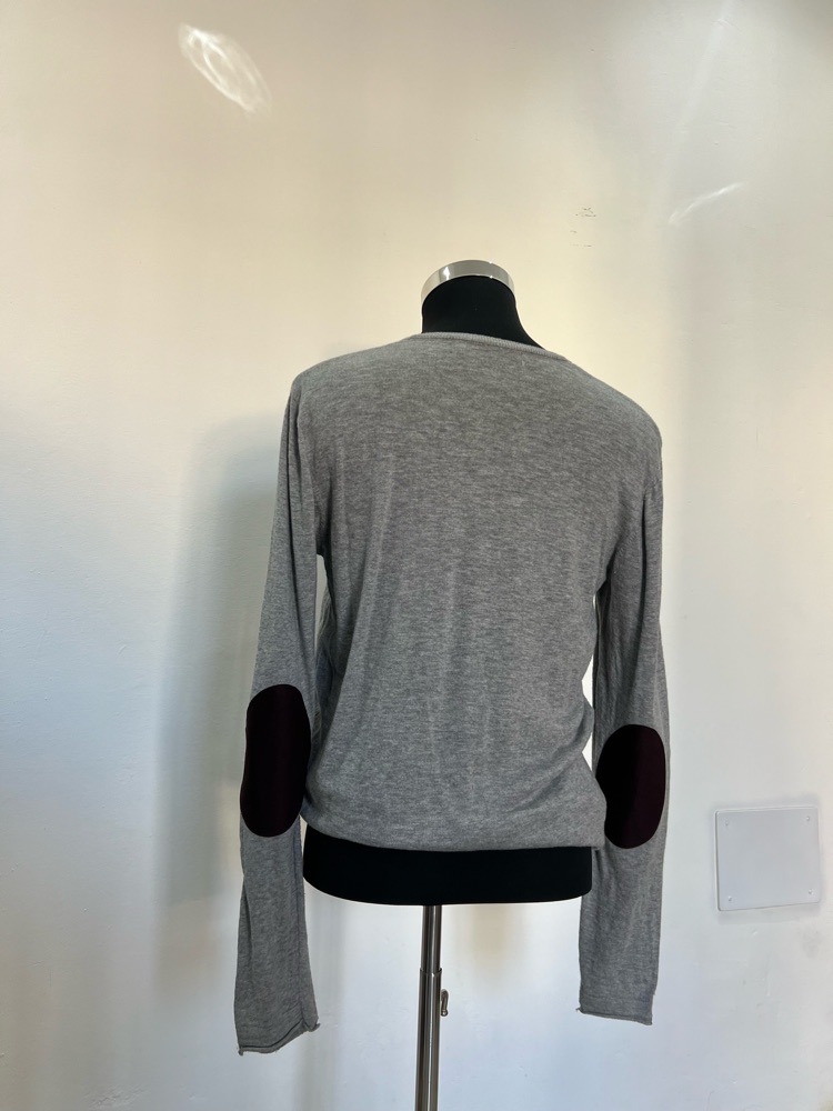 Pull gris col tunisien