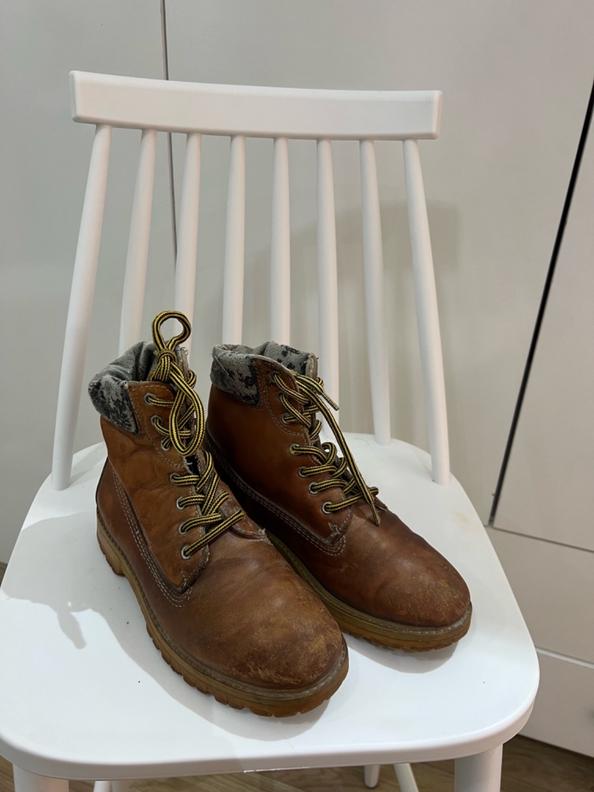 Bottes en cuir marron Taille 39-40