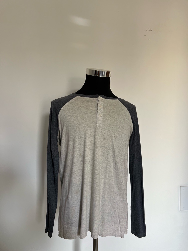 Pull bicolore gris 