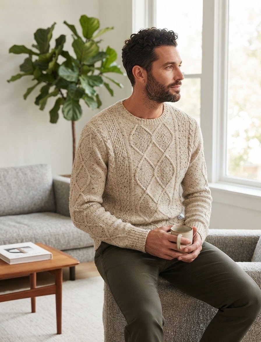 Pull en maille homme Angelo Litrico – esprit italien