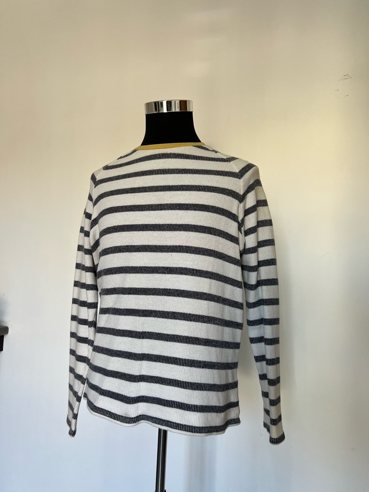 Pull Scout rayé écru & noir