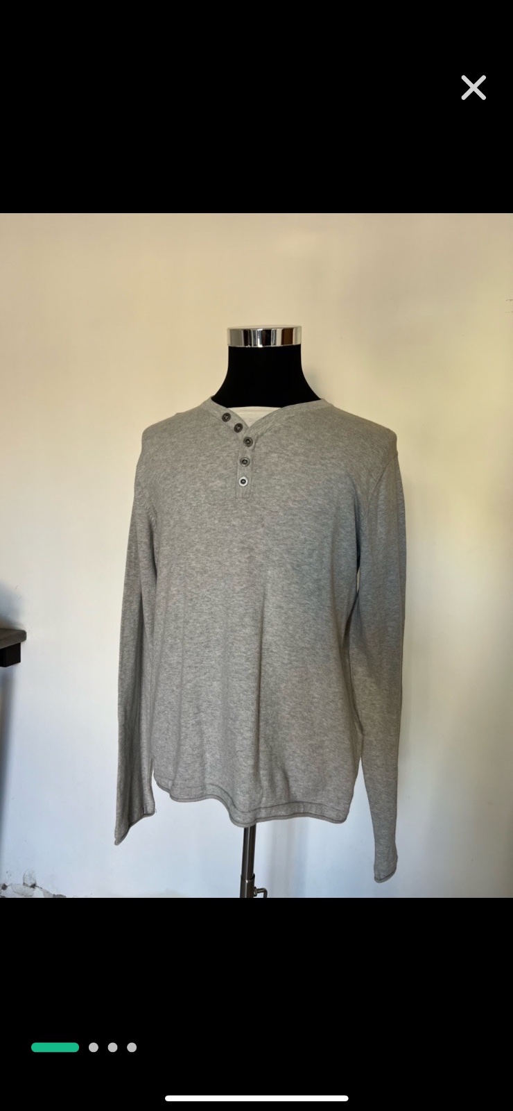 Lot de pulls gris taille L
