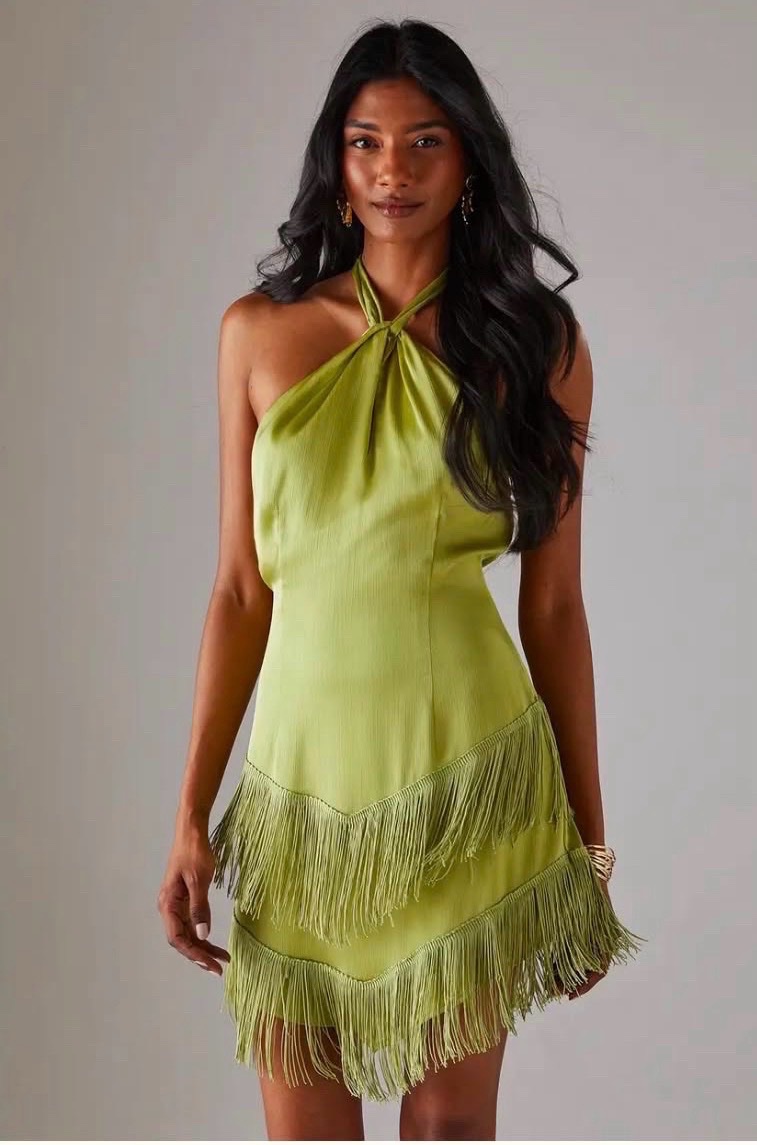Mini Dress with fringe 