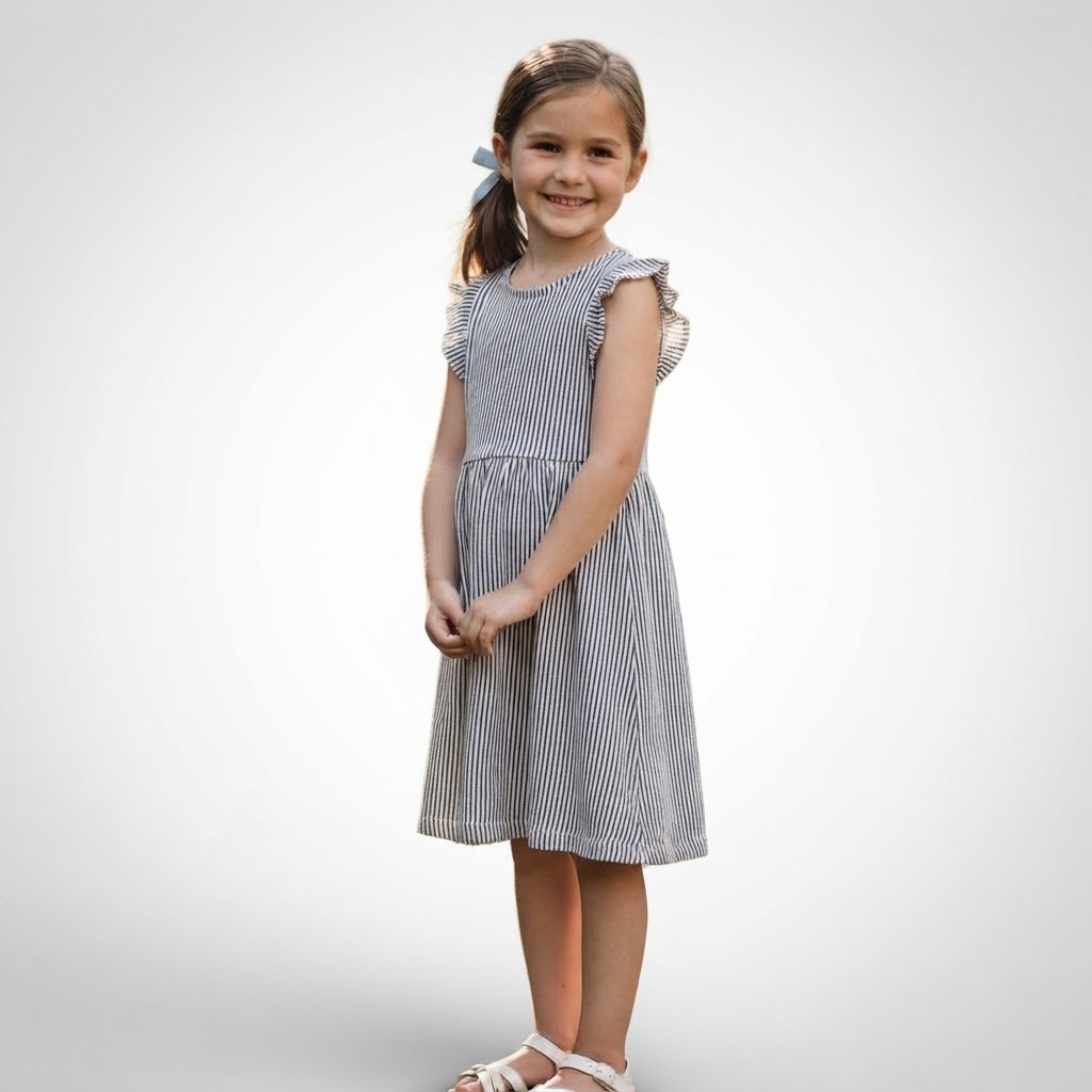 Jolie robe avec rayures