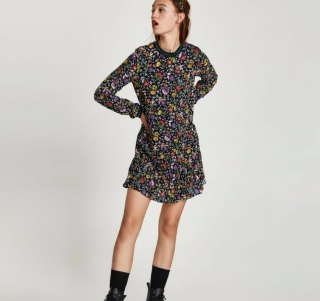 Robe fleurie zara