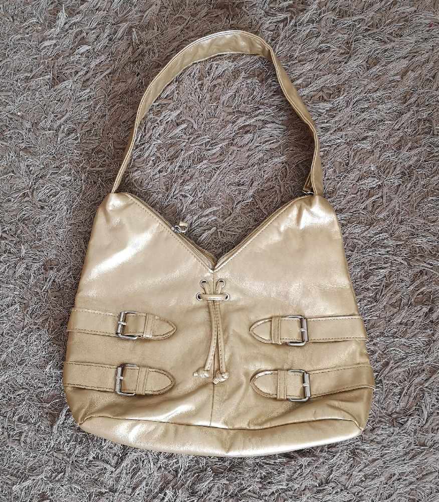 sac baguette doré 
