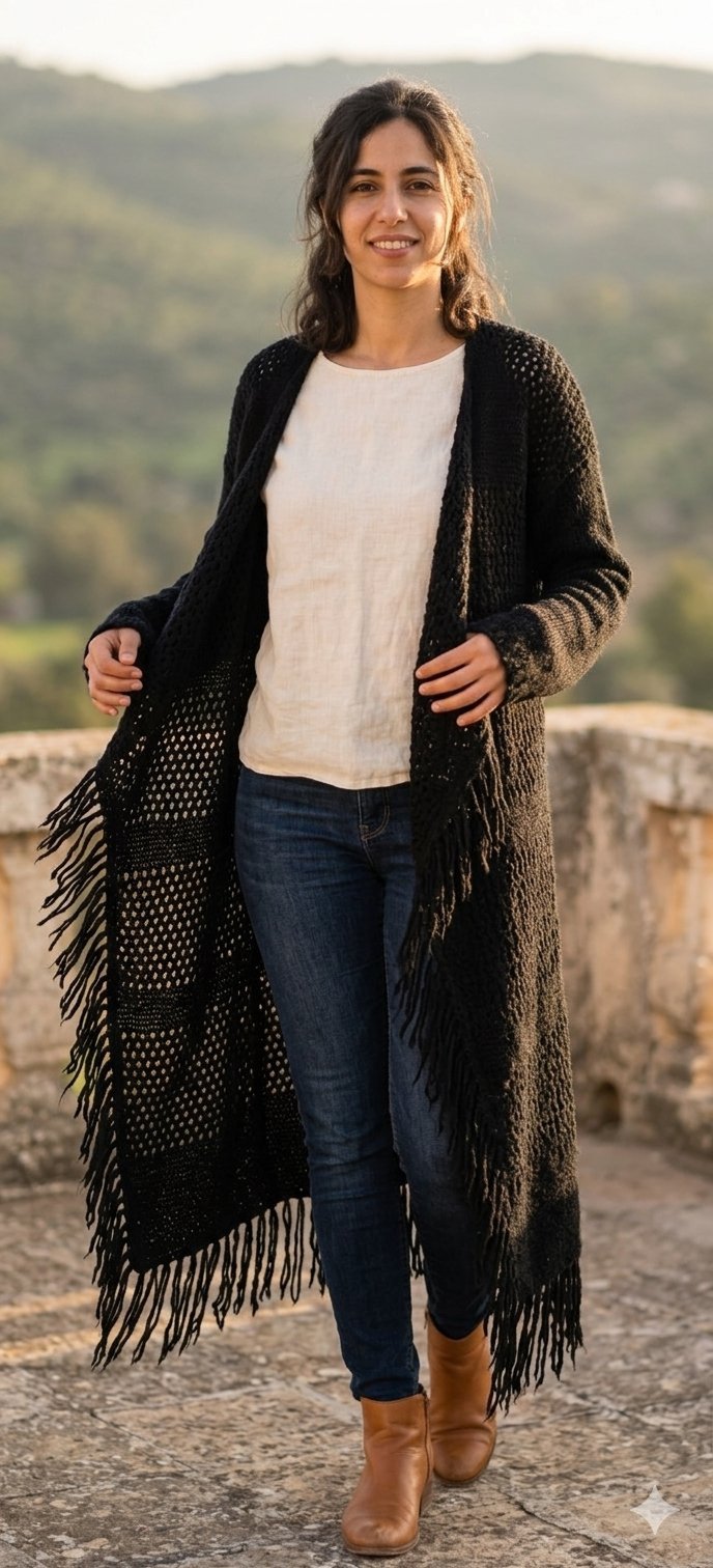 Gilet à franges