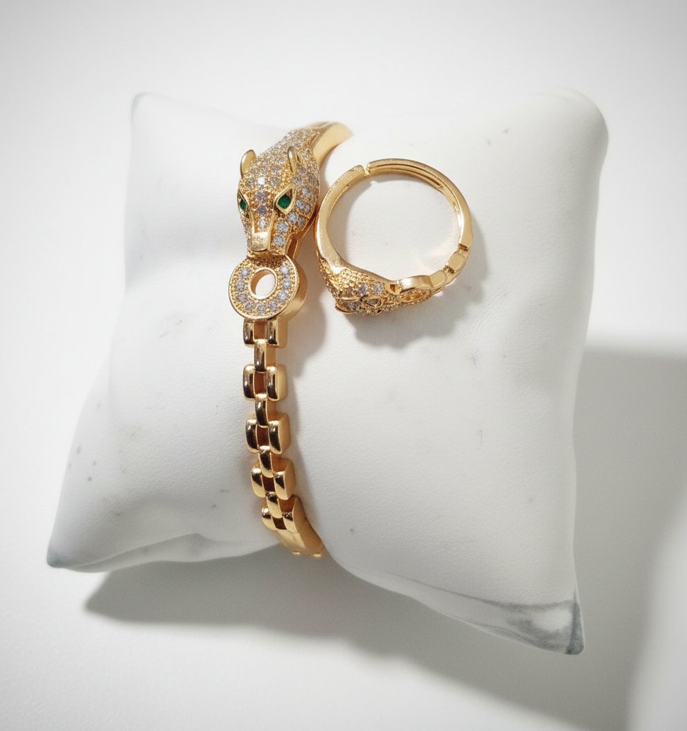 Bague +bracelet sepent 