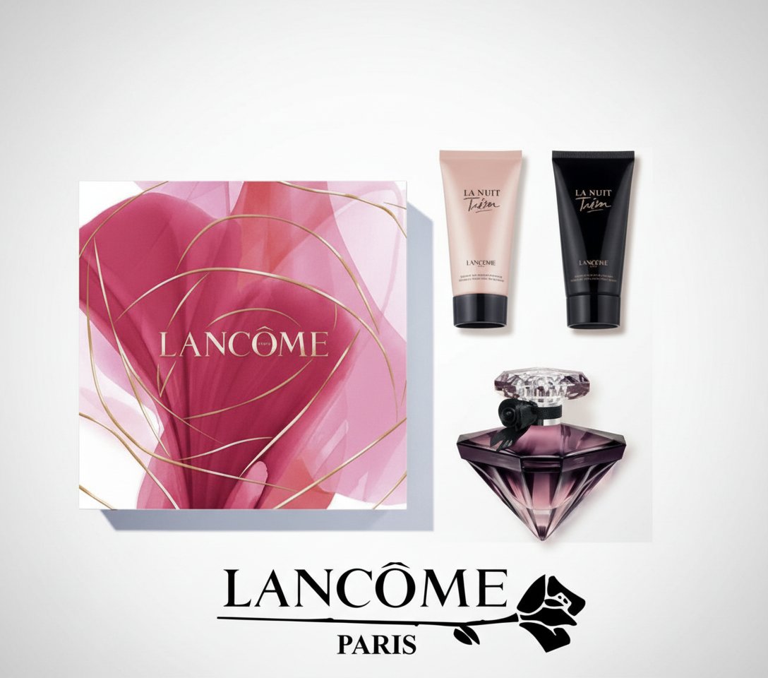 Coffret femme Lancôme La nuit Trésor eau de parfum 50ml+ lait 50ml+ gel douche 50ml
