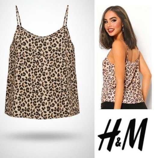 Top H&M imprimée léopard 