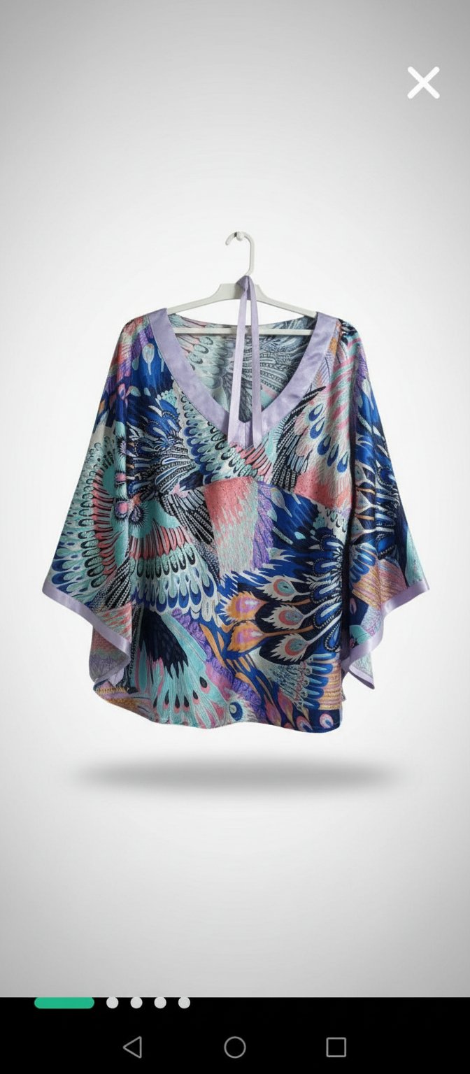 Blouse fluide (soie 5%)