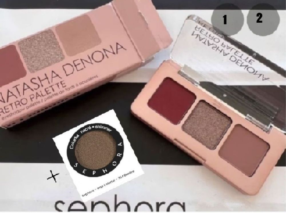 Lot neuf de retropalette Natacha de Nona+fard à paupières Sephora354 Bonfire