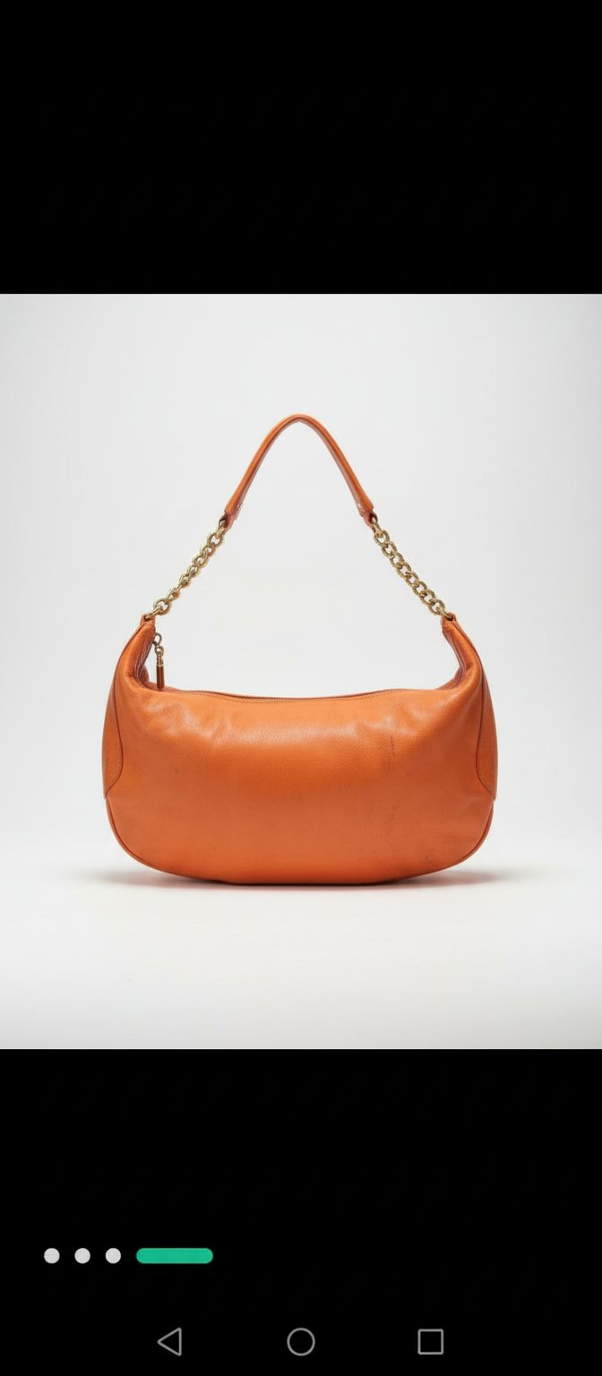  Vintage authentique JUICY COUTURE (Leather bag orange)