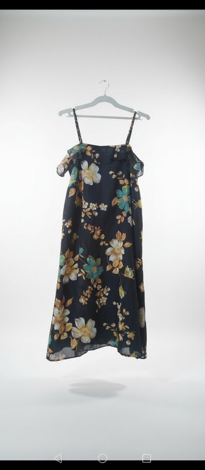 Robe fleurie en voile