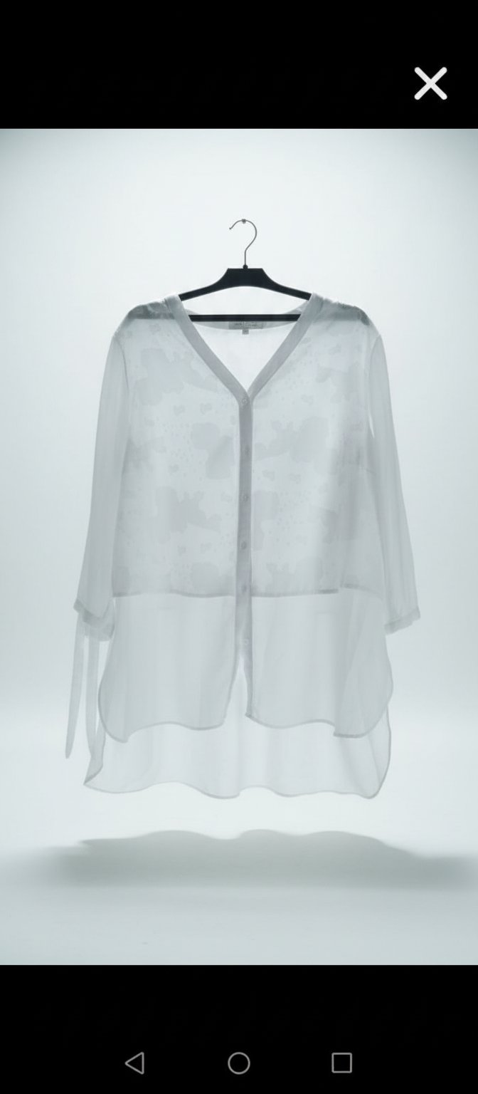 Chemise en voile blanc