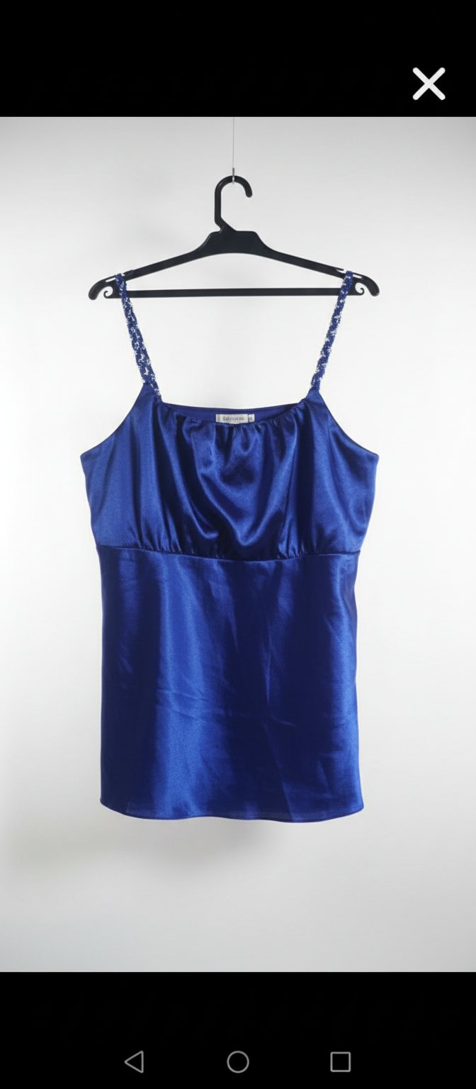 Top satiné stretch