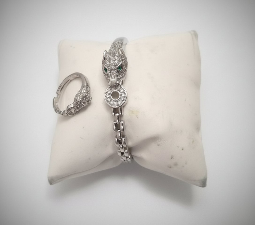 Bague+bracelet serpent