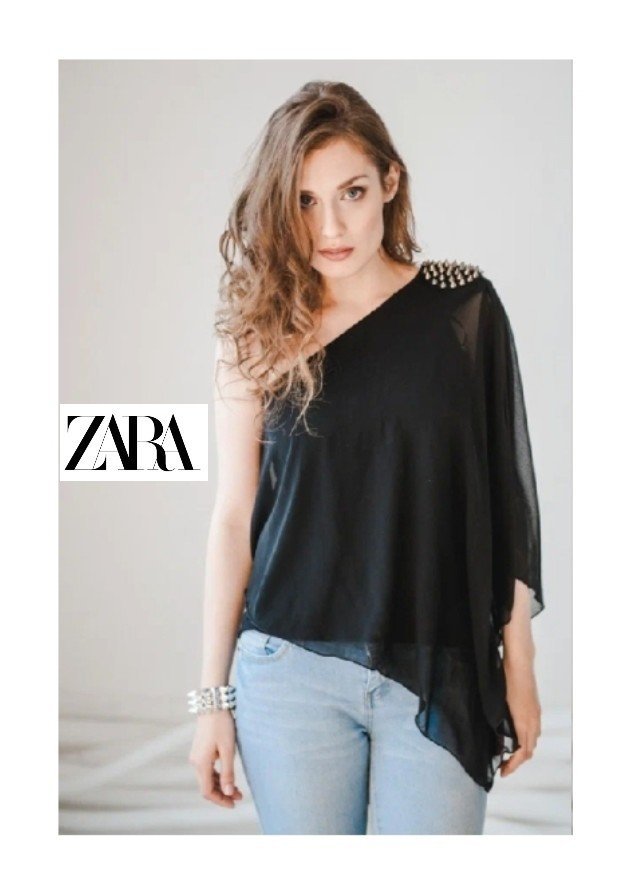 Top asymétrique ZARA