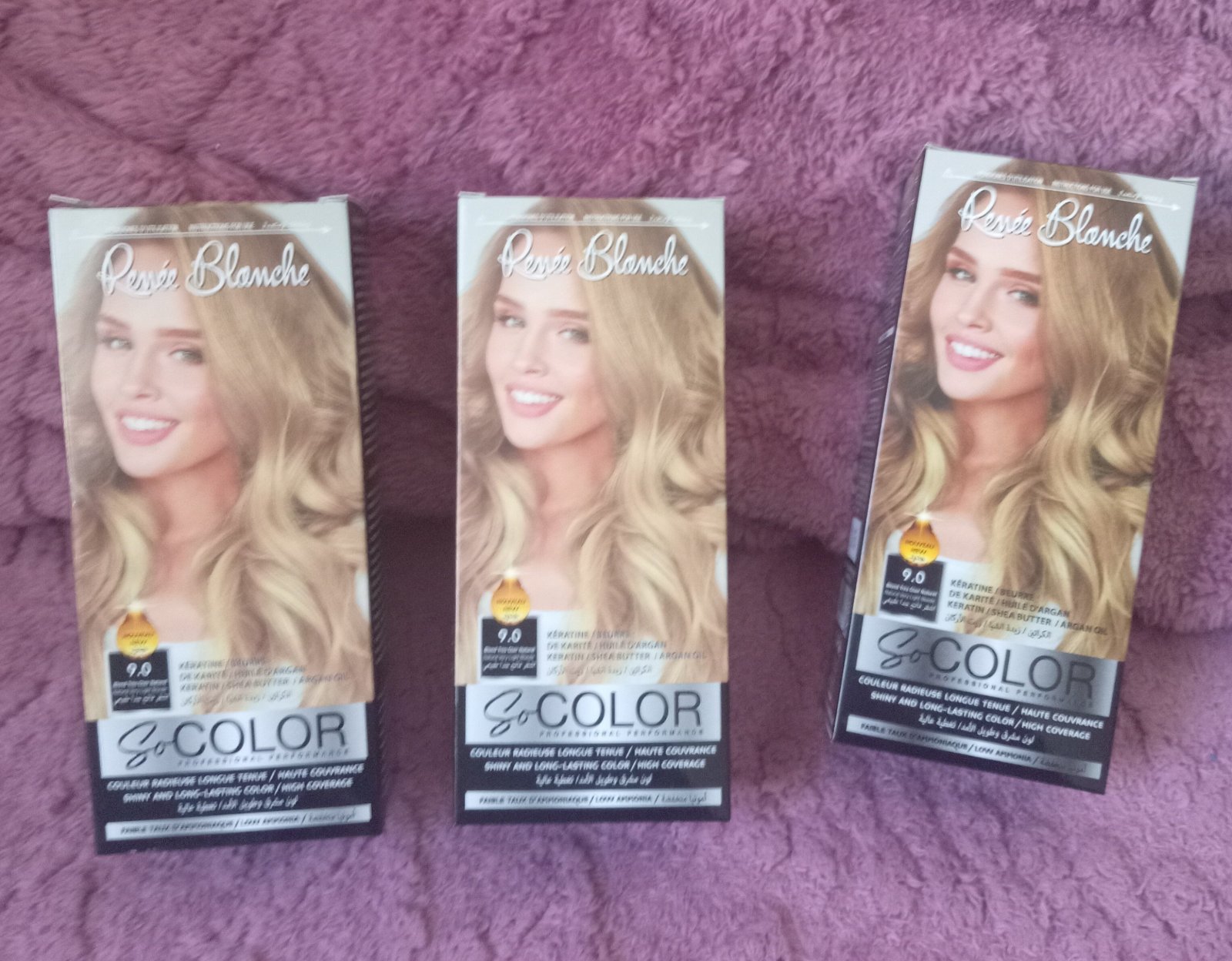 Lot de 3 pack de coloration Renee blanche 