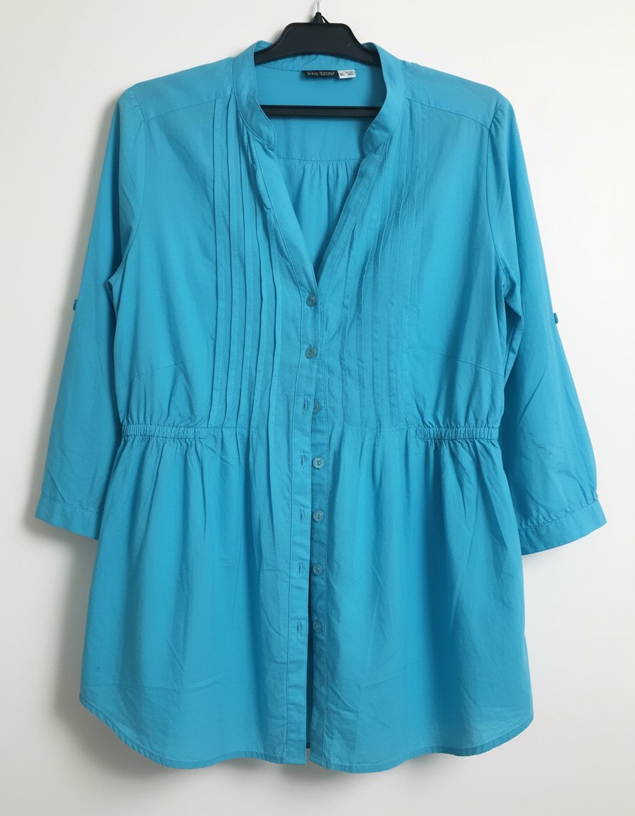 Chemise turquoise