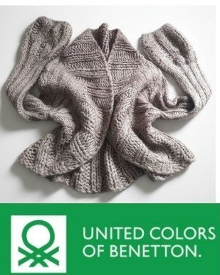 Cardigan United colors of Benetton GrisTaille S