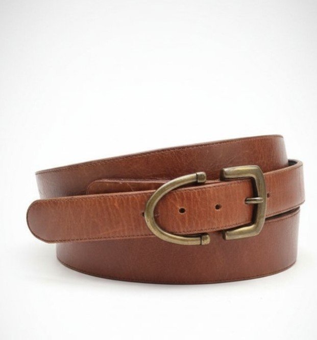 Ceinture corset irrégulière pour dames en cuir 
