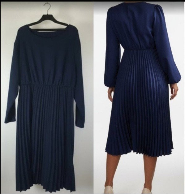 Robe mi-longue plissée Shein+💝💝