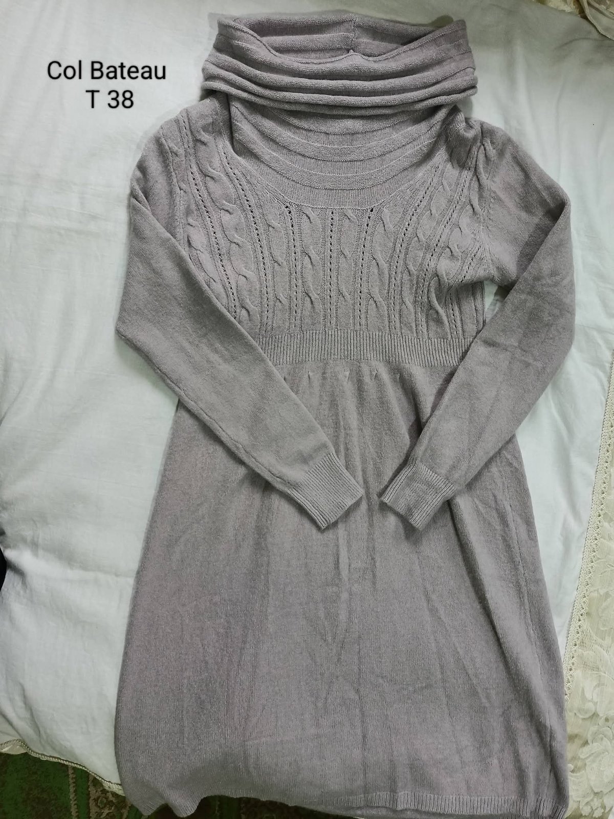 Robe col bateau 