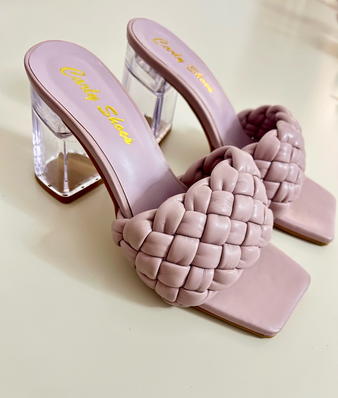 Mules neufs en violet