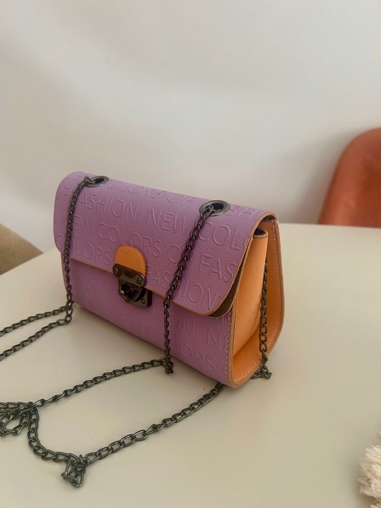 Mini sac lilas/ orange