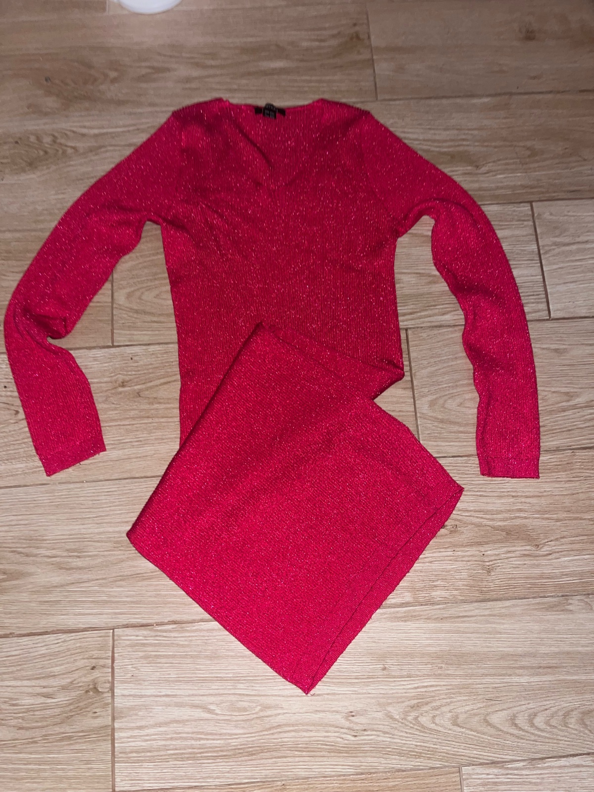 Robe rose pailletée