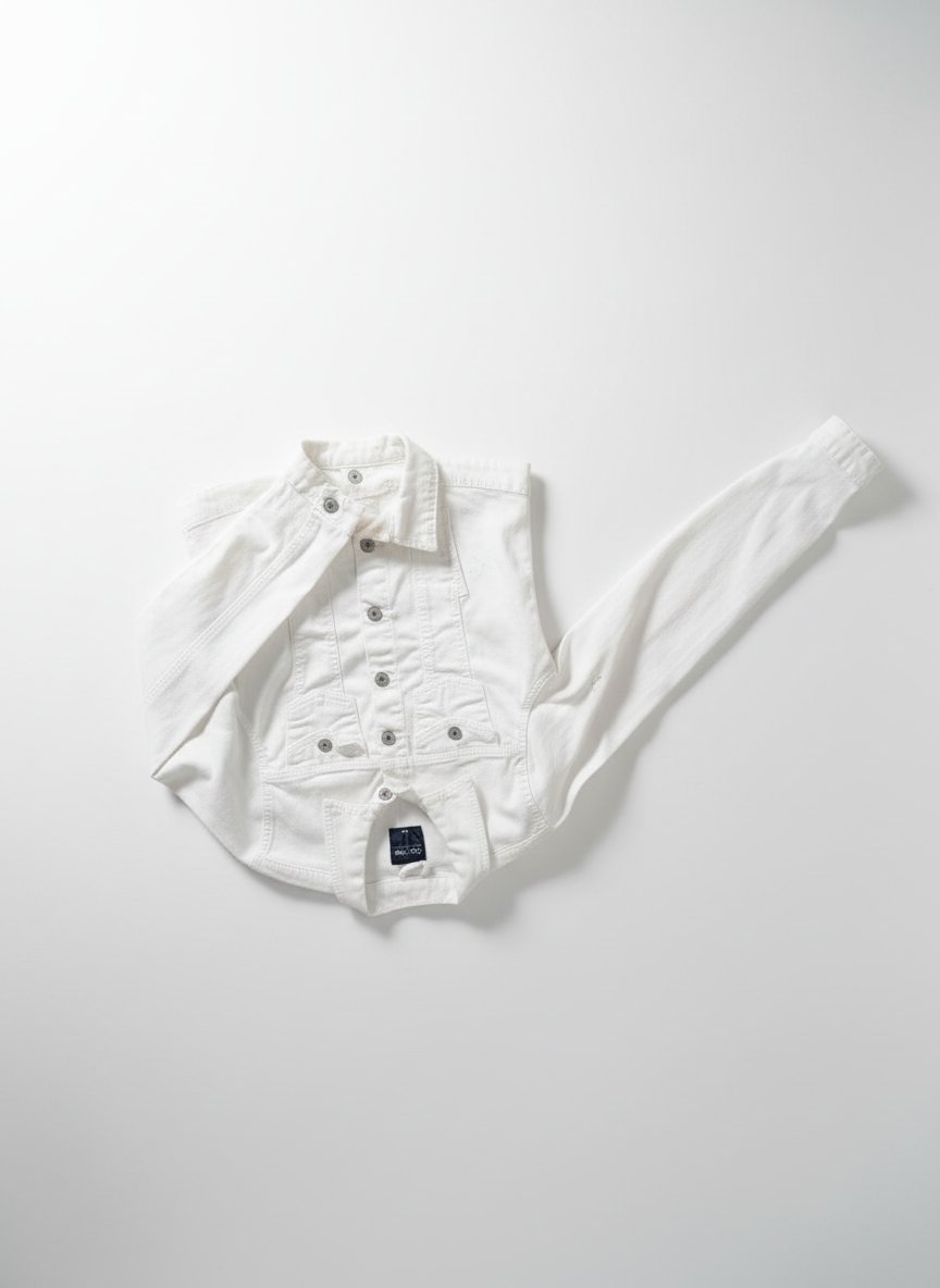 Veste djeans blanc