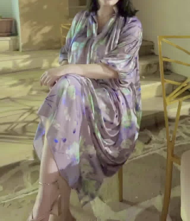 Robe en soie fluide 