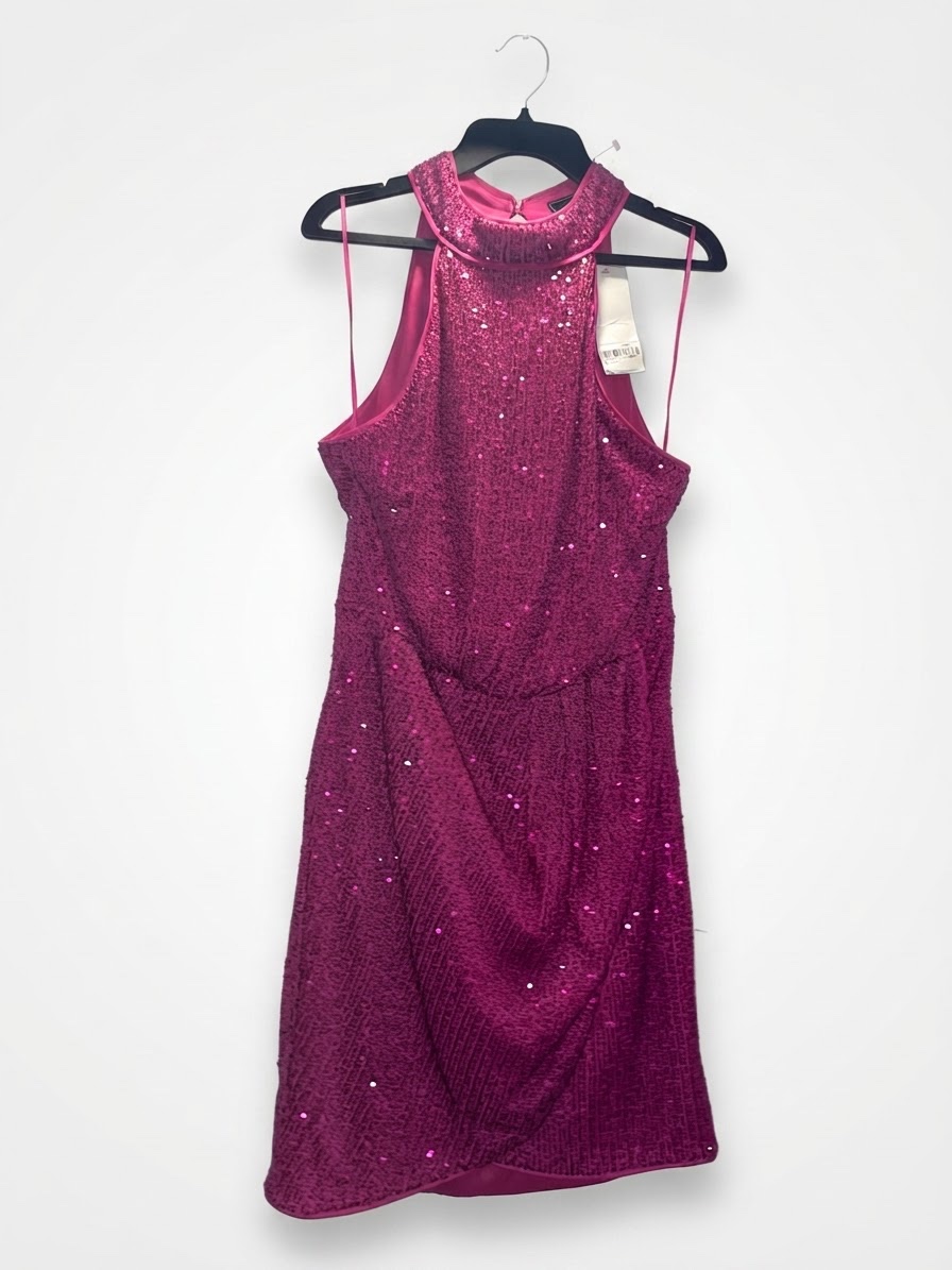 Robe soirée à sequins Rose fushsia
