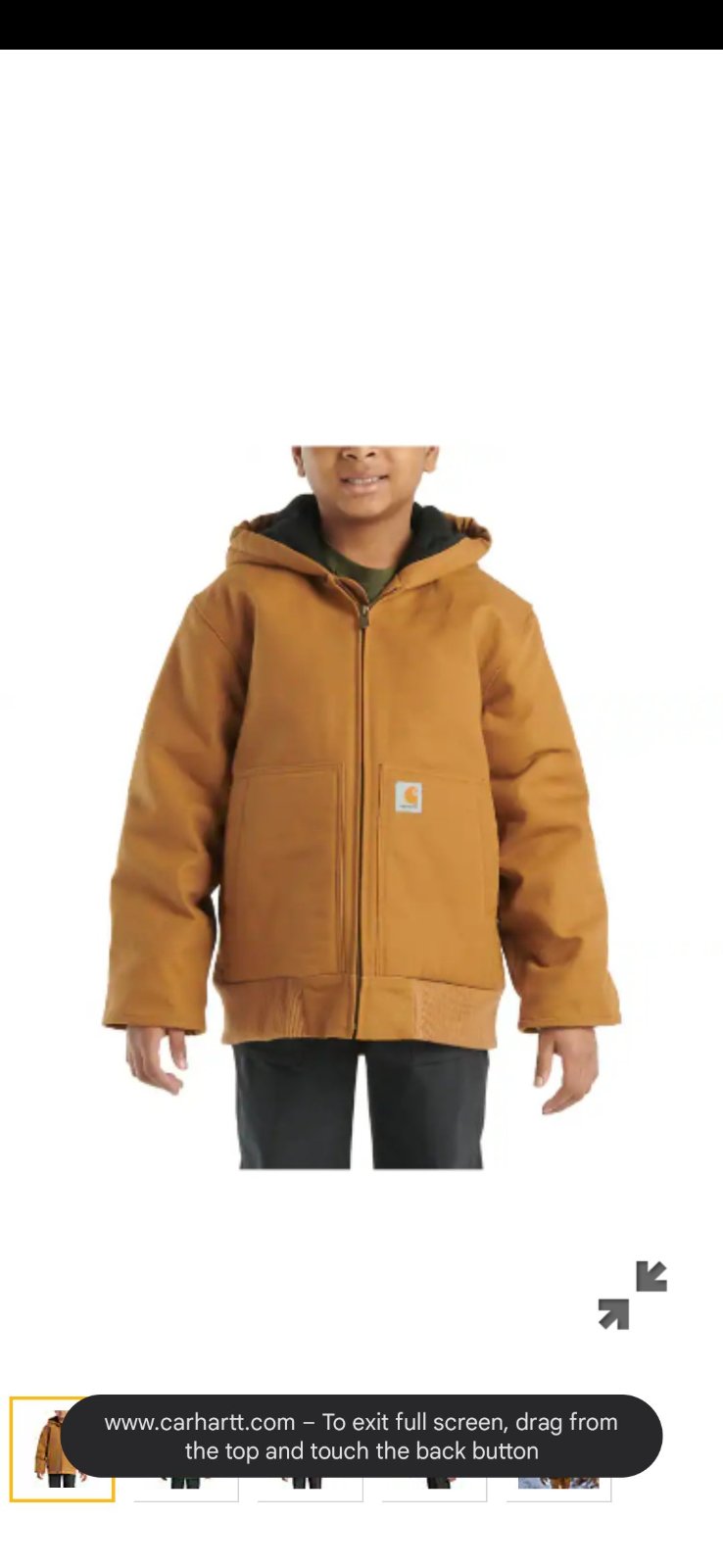 Manteau garçon Carhartt