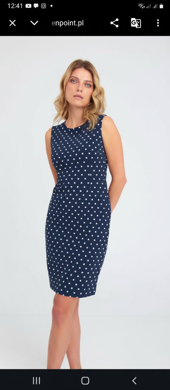 Robe droite petits pois