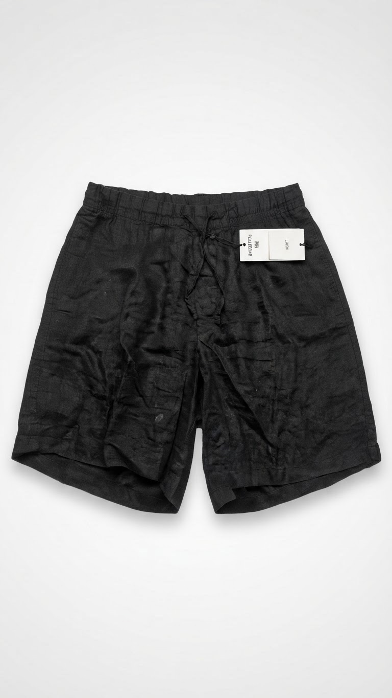 Short en lin baggy