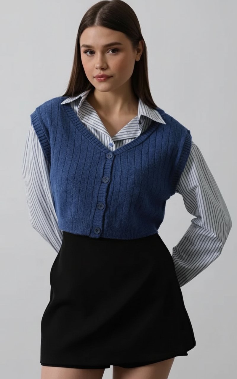 Chemise avec gilet 