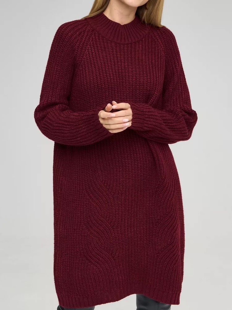 Robe-pull burgundy taille L
