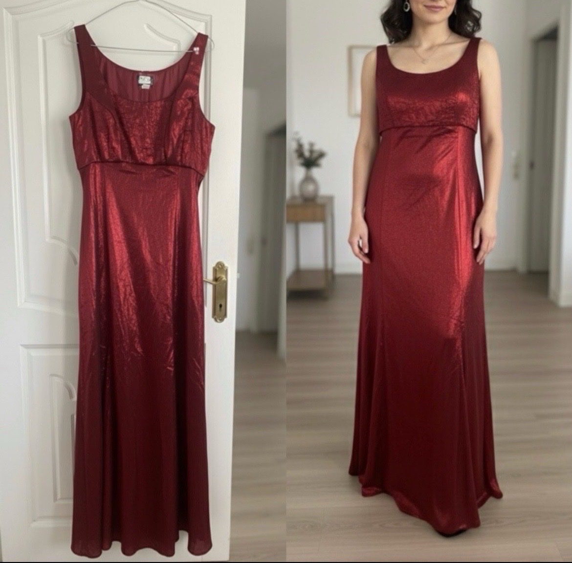 Robe soirée longue rouge 