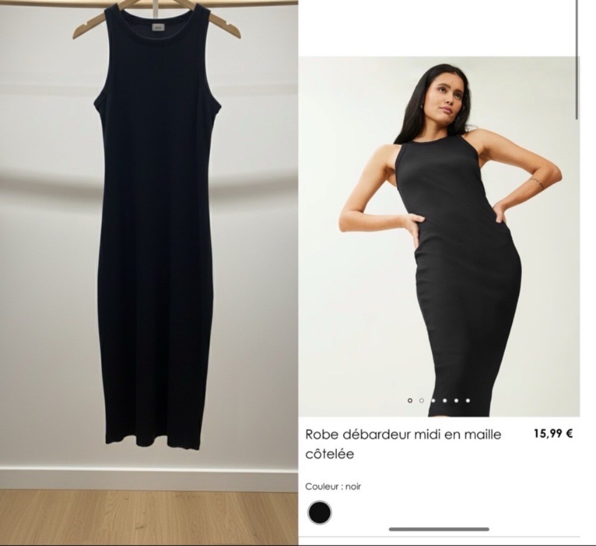 Robe noir longue