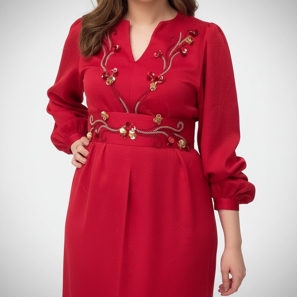 Pièce unique peu porté, création Bouton d'Or, inspiration Kaftan.
