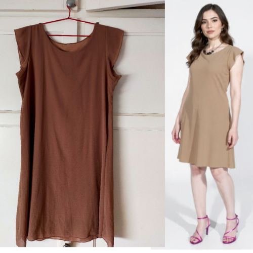 Robe fluide coupe droite 