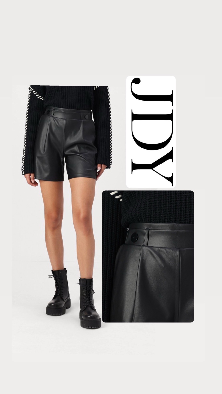 Short simli-cuir JDY tt neuf