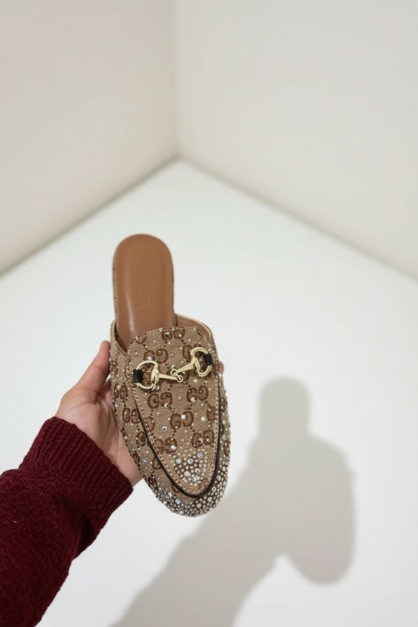Mules fammes Gucci camel 