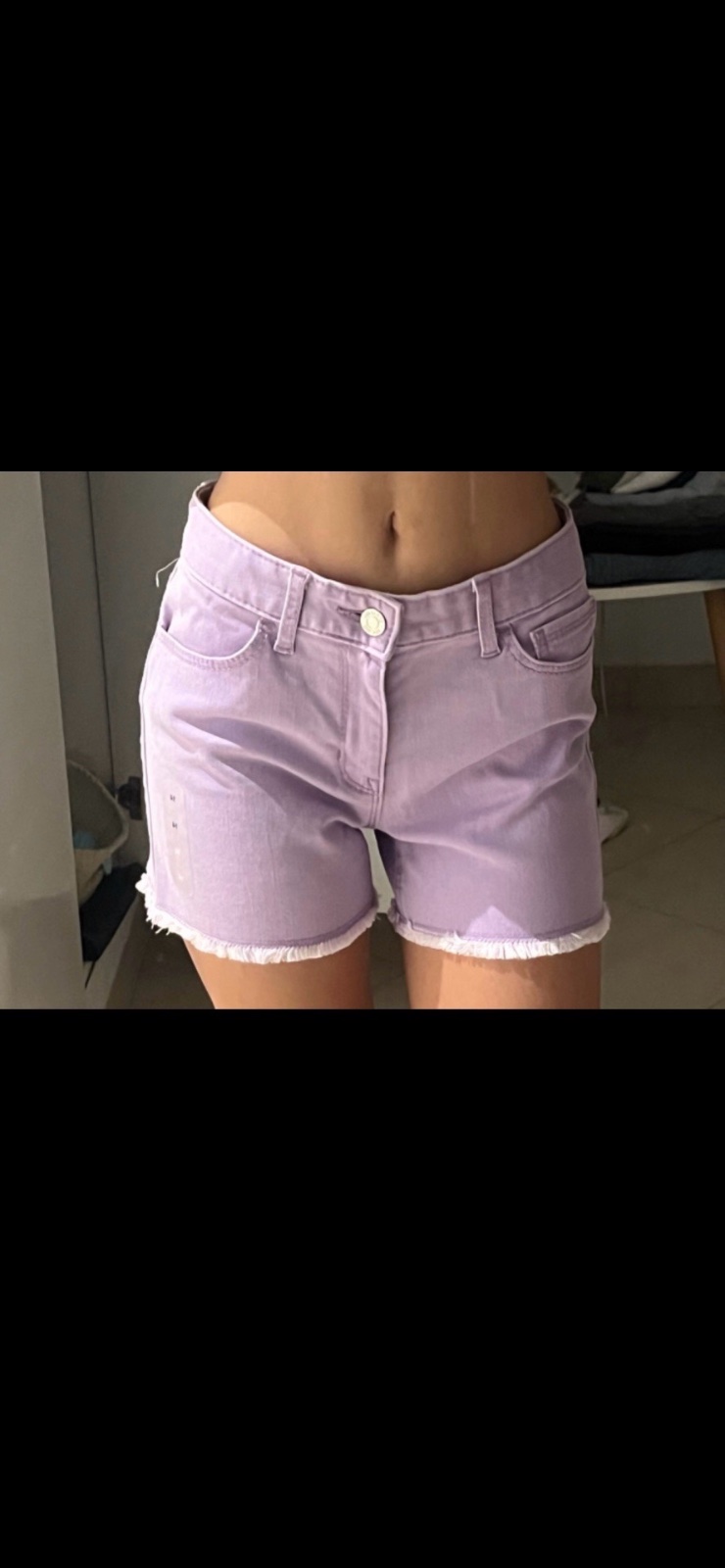 GAP purple jean shorts